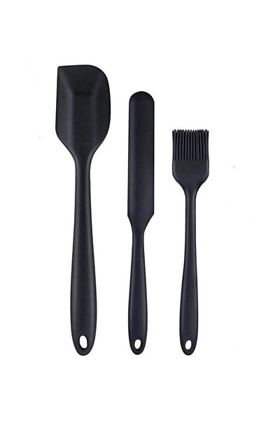 morponi 3-Piece Practical Cake Dessert Making Set (Spatula - Plastering Spatula - Brush)