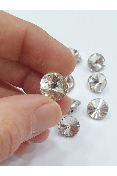 CRYSTALSHOP 12mm Crystal Rhinestone Button (100 AD)