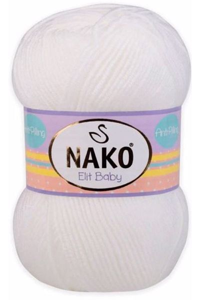 NAKO 5 Pieces Elite Baby Knitting Thread 100% Anti-pilling Premium Acrylic 250 M 100 Gr Color Code 208