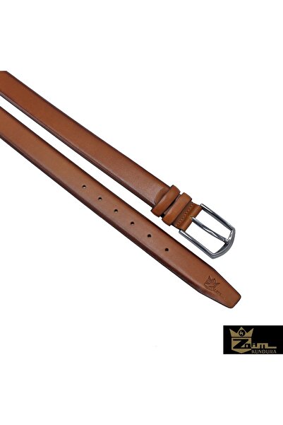 Zaim Kundura حزام جلد طبيعي بلون أسمر353100310-1