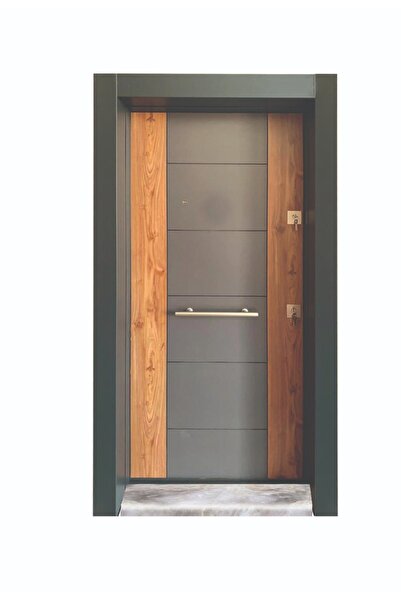 tezwood ahşap kapı sanayi Çelik Kapı, Ahşap Desenli, Daire Kapısı, Tırnaklı S...