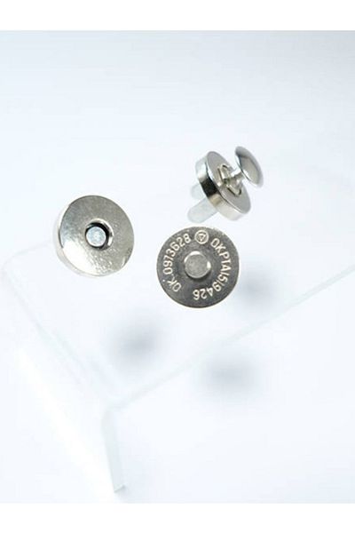 Klinkshop Magnetic Snap Bag Lock and Hammer Application Apparatus - 18,5 Mm 2 Pieces Nickel Color Snaps