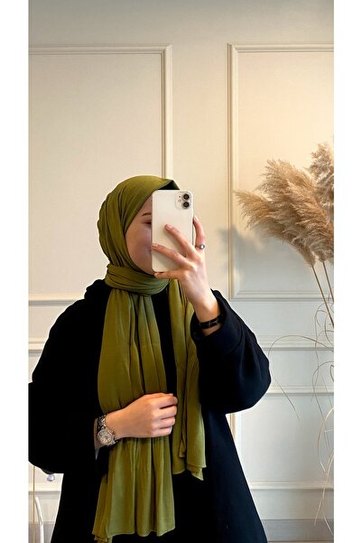 Ebruli Scarflife Penye Şal Fıstık Yeşili Renk Sls-0000721