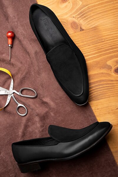 Ducavelli Elegant Hakiki Deri Erkek Klasik Loafer Klasik Makosen Ayakkabı