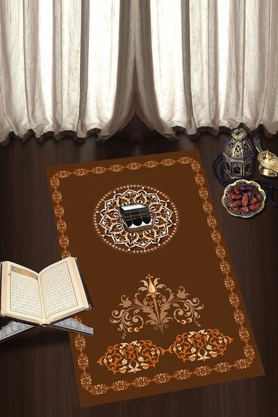 Talia Home Ψηφιακή τυπωμένη μοκέτα προσευχής που πλένεται με αντιολισθητική βάση