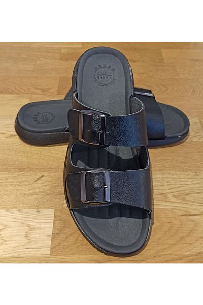 GEZER Flexible Sole Adjustable Buckle Brand Men's Slippers