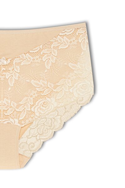 HNX Skinny Front and Back Lace Plus Size Cotton Bato Women's Panties