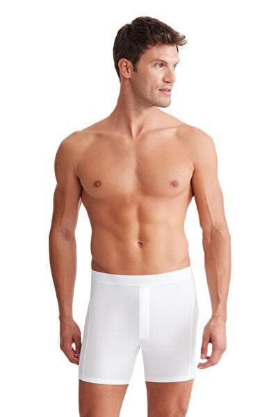 Kom Legend Double Button Long Men's White Boxers