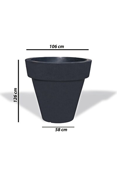 SERİNOVA Peronline Premium Yuvarlak Saksı 200 Lt