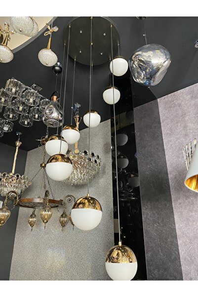 Beyaz Aydınlatma Galeri Boşlugu Avize