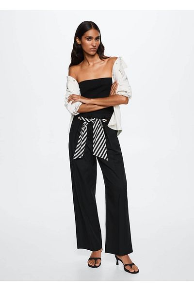 MANGO Woman Darted Lyocell Trousers