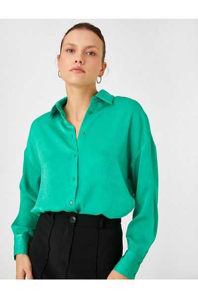 Koton Basic Shirt Relax Fit hosszú ujjú