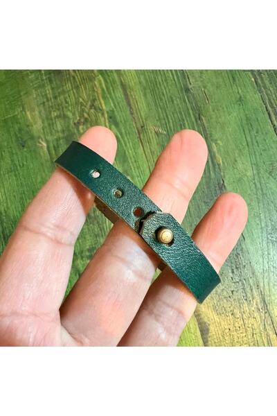 Atolyeff El Yapımı Gerçek Deri Bileklik