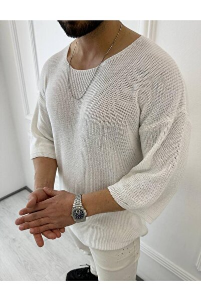 elkumoda Τιπώτ Πλεκτό Τιπώτ Αναπνεύσιμο Δεν Ιδρώνει Oversize Χαλαρή Κωπή Τι-σερτ