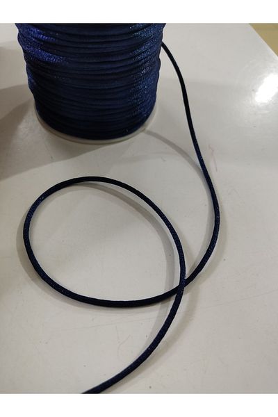Engin TT Σχοινί νυφικό βραδινό φόρεμα Navy Blue νυφικό σχοινί (3 Mt)