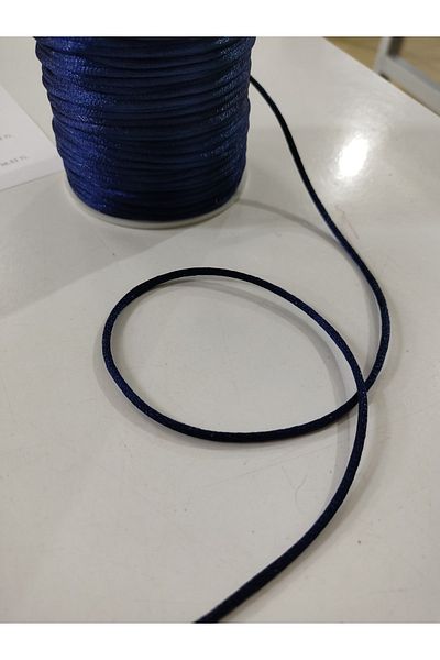 Engin TT Σχοινί νυφικό βραδινό φόρεμα Navy Blue νυφικό σχοινί (3 Mt)