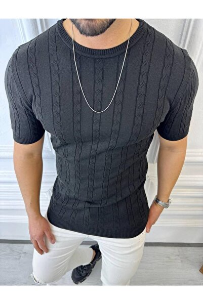 elkumoda Tricou Tricotat Tricotat Tricou Respirabil Anti-transpirație Tricou ...