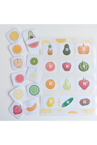 Etkinlik ve çocuk مطابقة هاليرين الفاكهة المقطعة