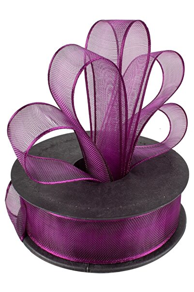 ecrin tuhafiye hobi Mor Şifon Kurdele En 2.5 cm - Boy 20 Metre