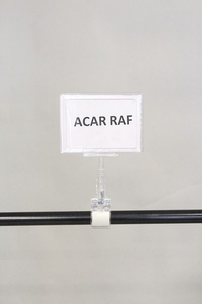 Acar Raf Πλαίσιο προώθησης προϊόντος Πλαστικό και μάνδαλο Ετικέτα τιμής Πλαίσιο A6 Διαφανές