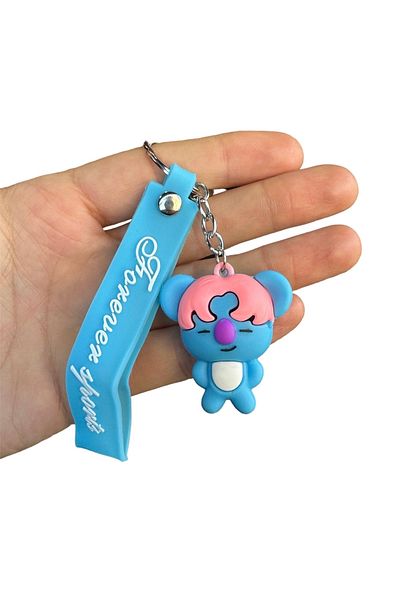 çorapdunyam Комплект чорапи и ключодържател с цветен дизайн Koya Bts Emoji