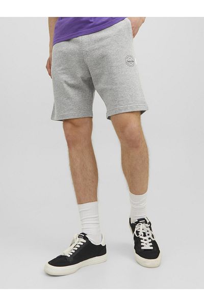 Jack & Jones Shark Logo Detailed Men's Sweat Shorts -12228647 - BS