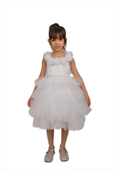 sunimikids Çiçekli Kabarik Çocuk Abiye