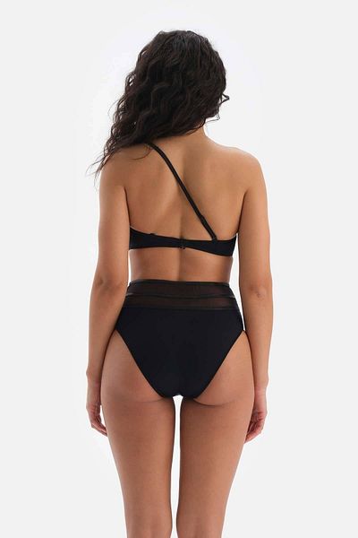 Dagi Schwarzes One-Shoulder-Bikinioberteil
