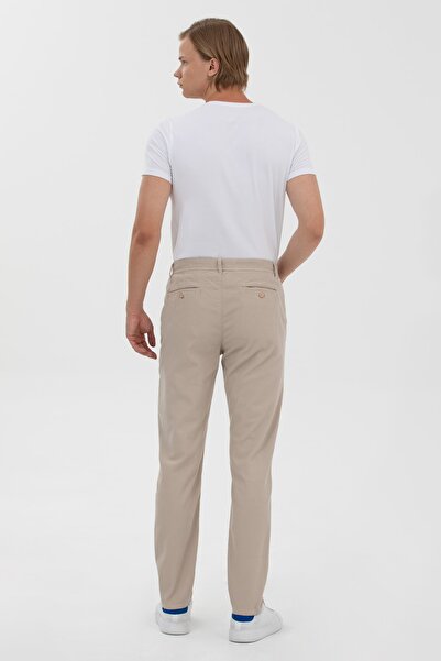 U.S. Polo Assn. Us. Polo Assn. Dokuma Erkek Camel Chino Pantolon