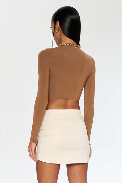 IAMNOTBASIC Brown Pam Top