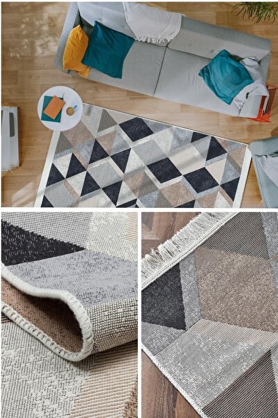 caMekan Yıkanabilir Çift Taraflı Kilim Eko Halı Kilim Dekoratif Halı Kilim Pa...