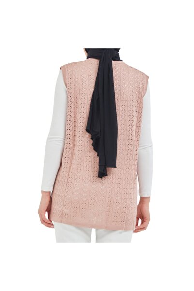 Fresh&Moda Γιλέκο Mercerized σε σκόνη με κουμπιά