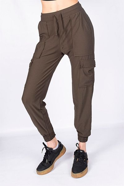 Miss Murem Pantaloni Cargo Pocket-kaki? verde?l