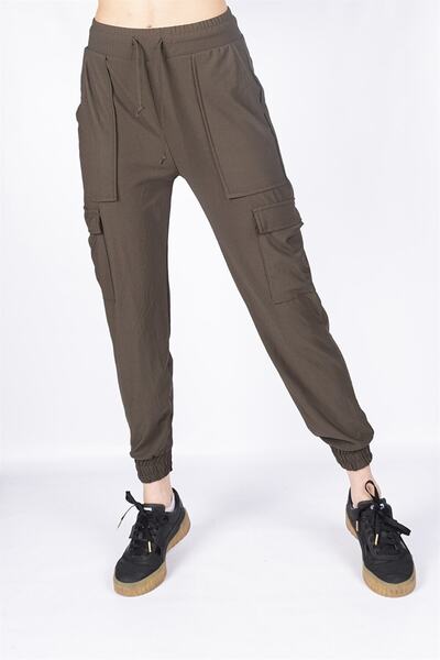 Miss Murem Παντελόνι τσέπης Cargo-χακί; Πράσινο