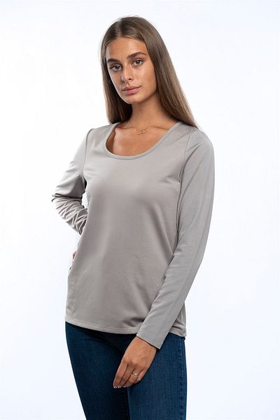 Miss Murem Wide Collar Raised Blouse-smoked
