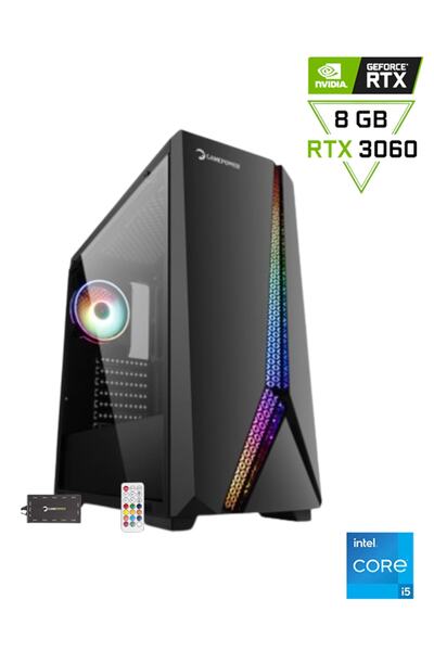 Pcbox Intel I5 12400f / Rtx 3060 8gb Ekran Kartı / 16 Gb Ddr4 3200mhz / 500gb...