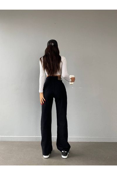 LAMİRAMOOD Palazzo Super High Waist Stretchy Jeans