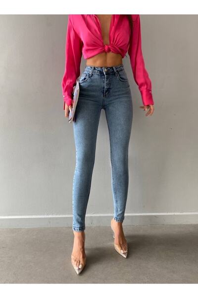 Denim By Poema Dar Paça Jean Pantolon
