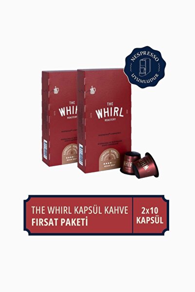 The Whirl Espresso Medium Kapsül Kahve Fırsat Paketi 10 Adet X 2 Paket