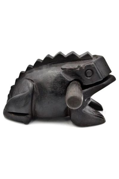 BAKSEPETE Thailand Traditional Decorative Lucky Frog Making Frog Sounds (Brown) (12 cm) (No:4)