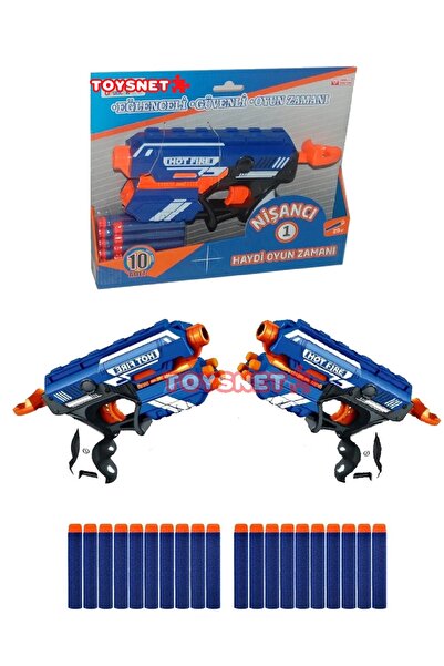 toysnet 2 Adet Sünger Mermi Atan Hot Fire Nişancı Oyuncak Tabanca Nörff