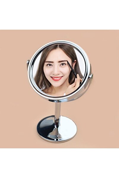 gaman Yuvarlak Gümüş Ayna 360 Derece Dönebilen Makyaj Ve Kaş Alma Aynası-büyü...