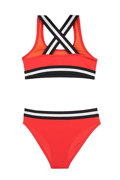 Pierre Cardin Κοριτσίστικο ελαστικό κόκκινο μπικίνι 2c3t4n2o01