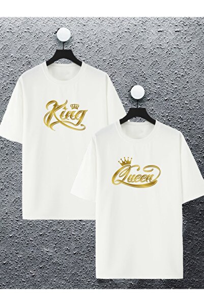 macklin Unisex Women Men King Quenn Printed Lover Couple Combination Design O...