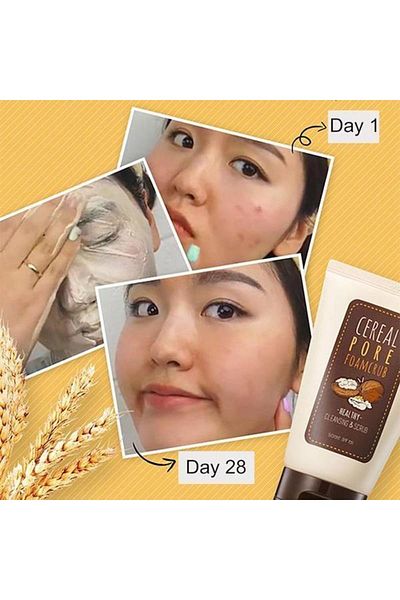 Some By Mi - Cereal Pore Foamcrub 100ml - Pürüzsüzleştirici, Onarıcı Peeling Sucrab