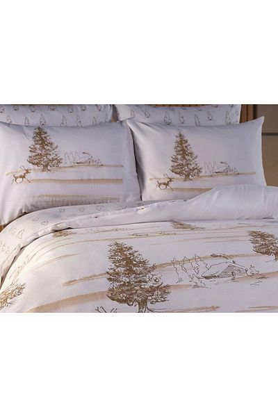 Doqu Home طقم غطاء لحاف من الصنوبر للمهرجان فردي - بلاط