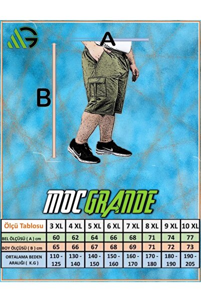 MocGrande Βαμβακερό χτενισμένο σορτς Commando Pocket Plus Size 23602 Navy Blue