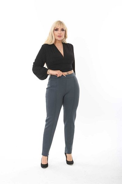 Esina Women &Apos; S Trousers with Scuba Fabric - Diver Ankle Length, Iron Stitching