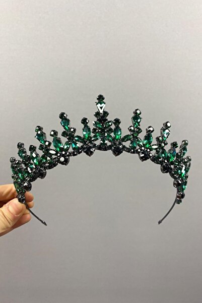 ESPEREST تاج حناء الزفاف من حجر المكوك اللامع