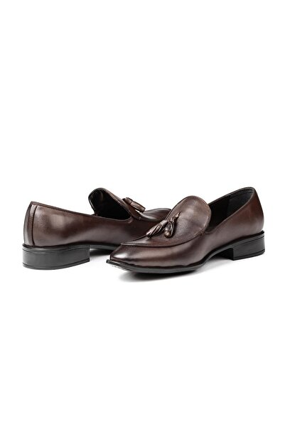 Ducavelli Smug Hakiki Deri Erkek Klasik Loafer Makosen Ayakkabı